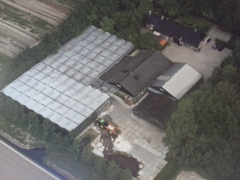 Luchtfoto van ons bedrijf in 2014